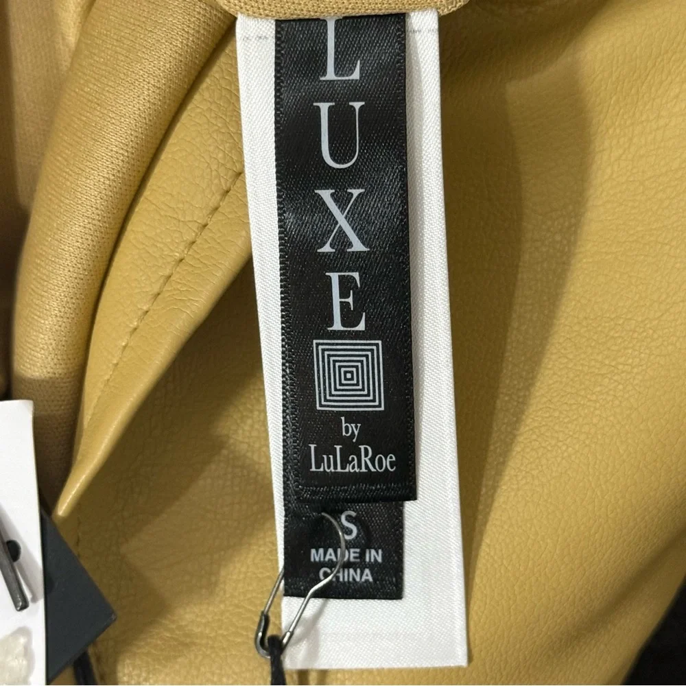 LuLaRoe Tan Soft Faux Leather Pencil Skirt